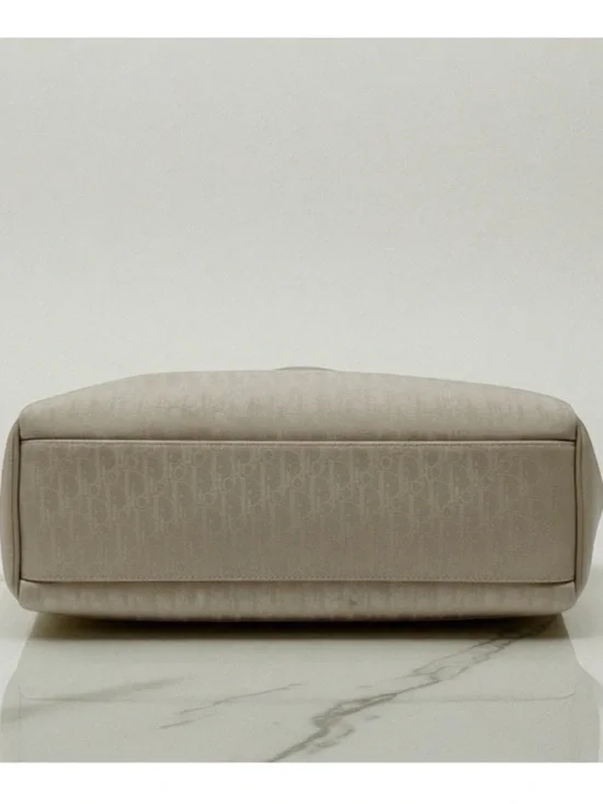 Christian Dior Vintage Trotter Romantique Satchel Bag Monogram Beige Tan - Picture 8 of 14